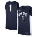 #1 Navy Penn State Nittany Lions Road Replica Jersey product image 1, provided for visual reference and product detail review