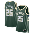 Milwaukee Bucks Icon Edition Swingman Jersey - White - Kasparas Jakučionis product image 1, provided for visual reference