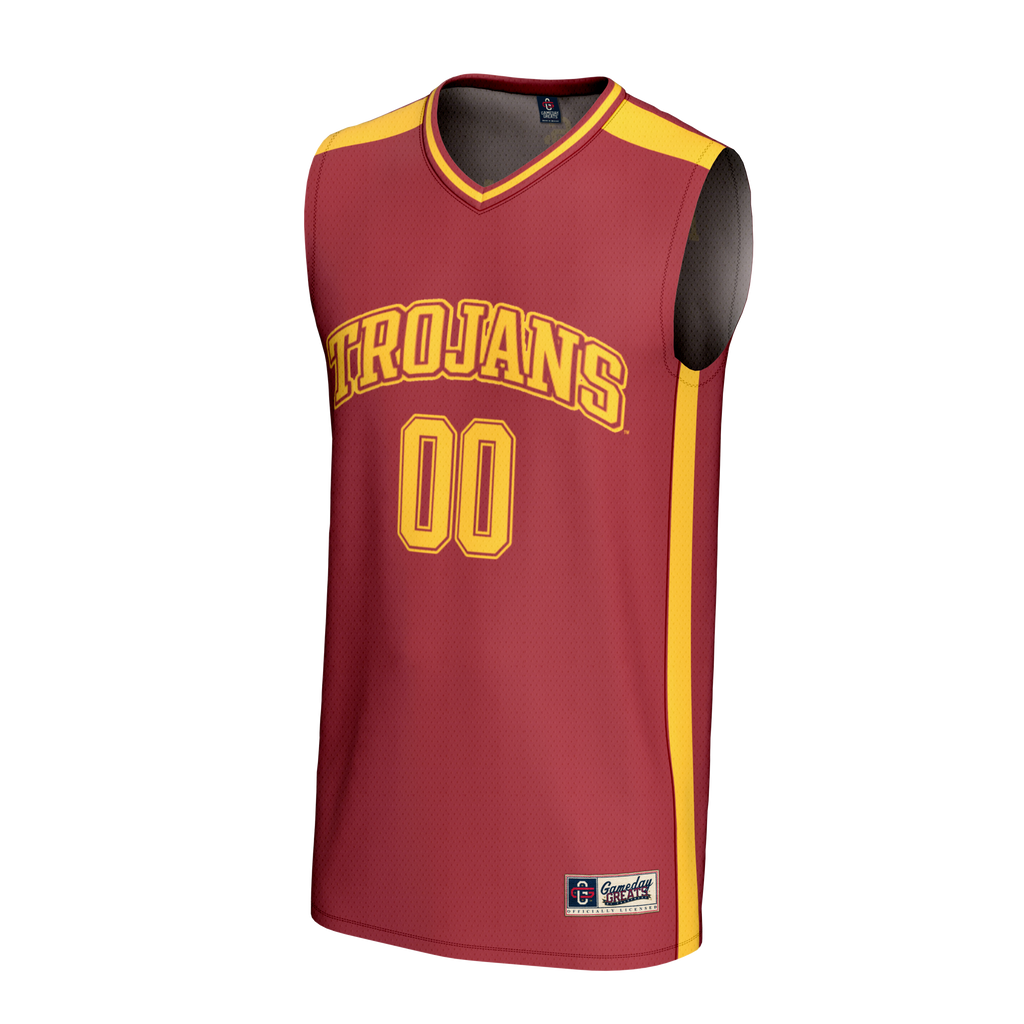 USC Trojans NIL Pick-A-Player Lightweight Basketball Fashion Jersey - Cardinal product image 3, provided for visual