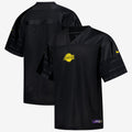 Los Angeles Lakers Courtside Football Jersey - Black product image 1, provided for visual reference and product detail review