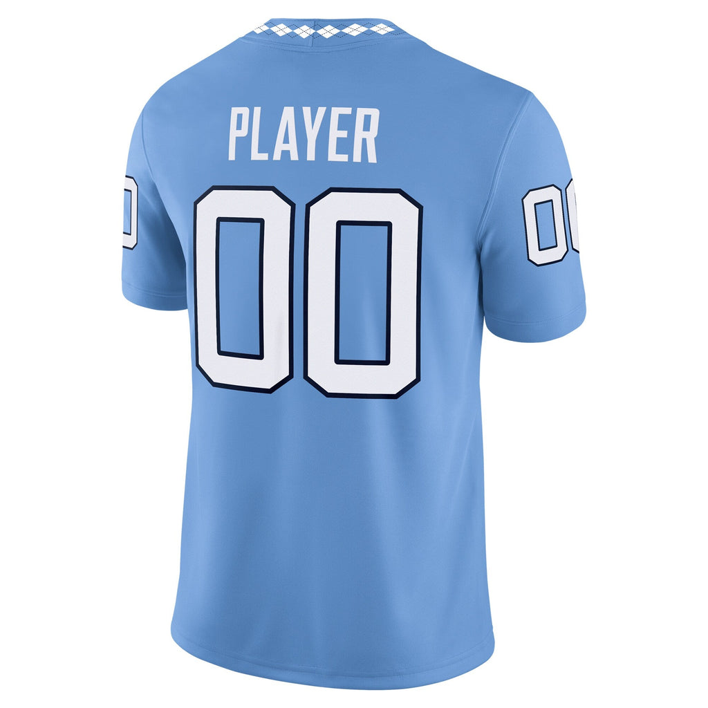 North Carolina Tar Heels NIL Pick-A-Player Football Game Jersey - Carolina Blue product image 4, provided for visual