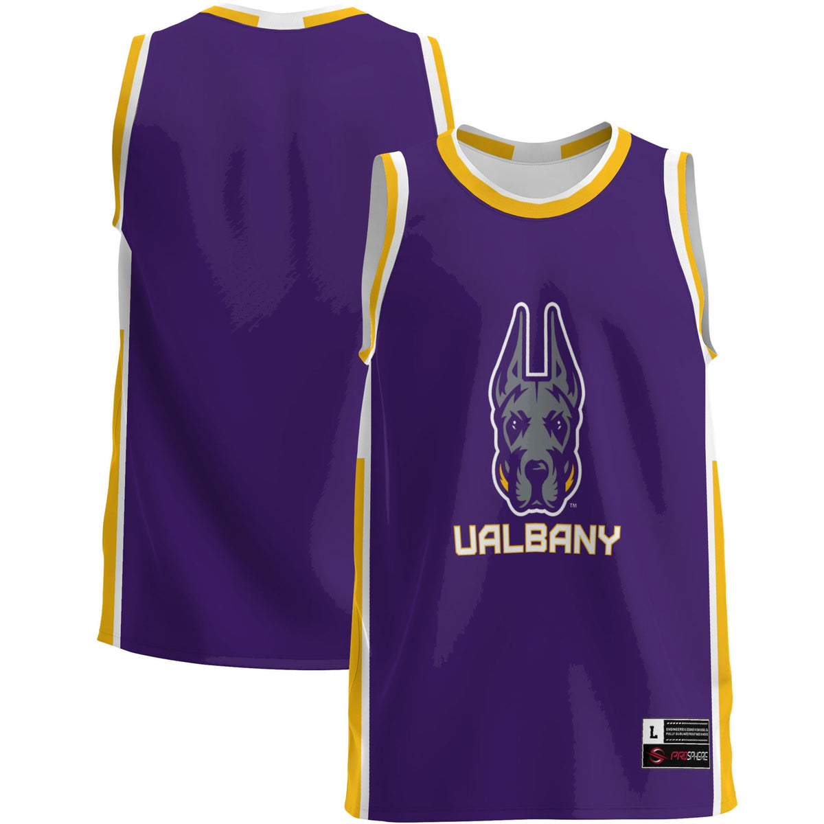 UAlbany Great Danes Lightweight Basketball Jersey - Purple product image 2, provided for visual reference and product detail