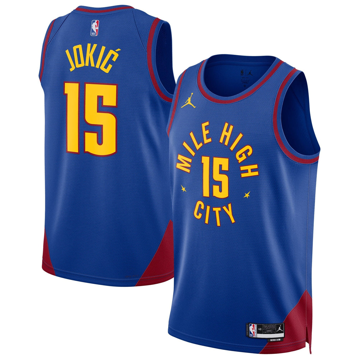 Denver Nuggets NBA Statement Swingman Jersey - Nikola Jokic product image 2, provided for visual reference and product
