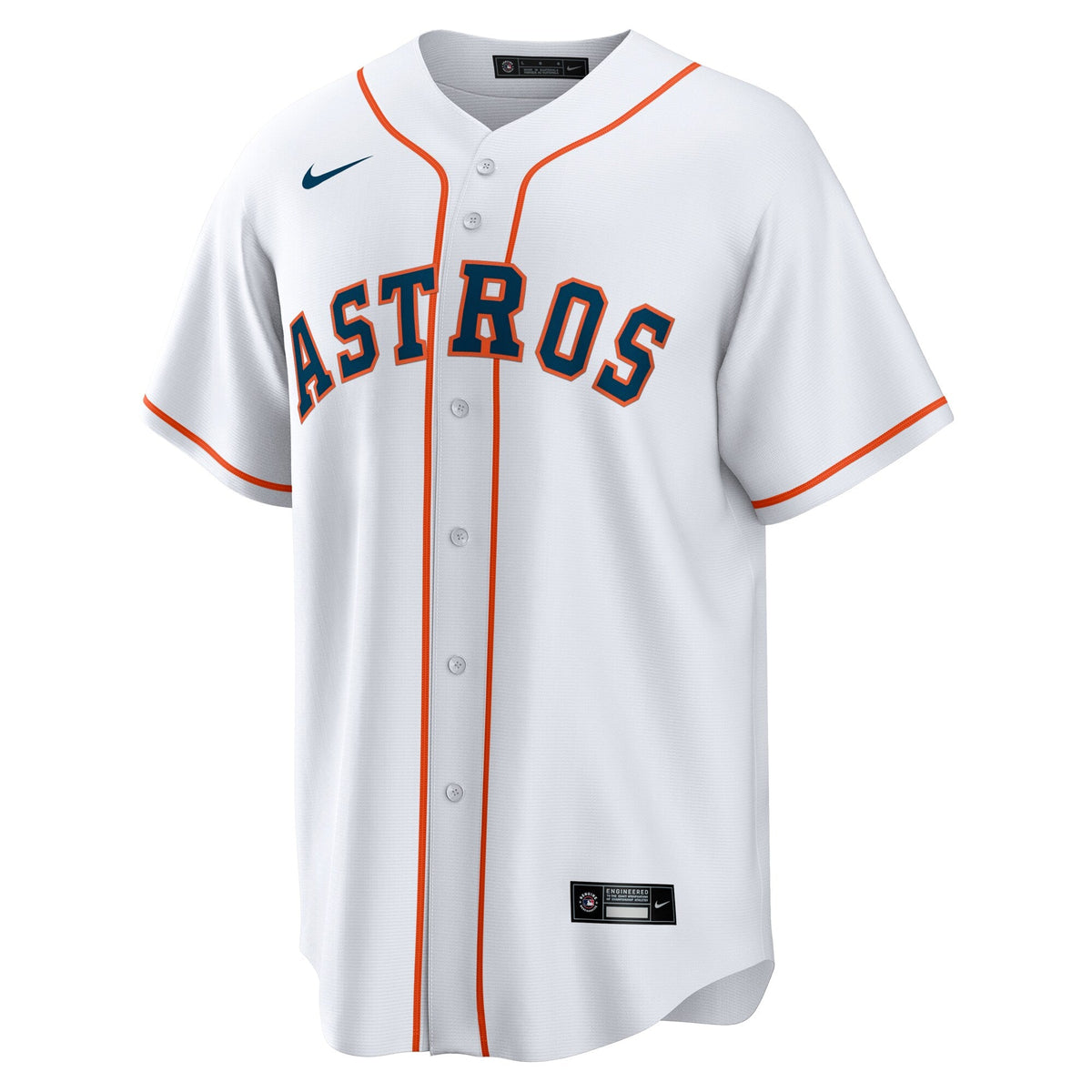 Houston Astros Jeremy Peña White Home Replica Jersey product image 3, provided for visual reference and product detail review