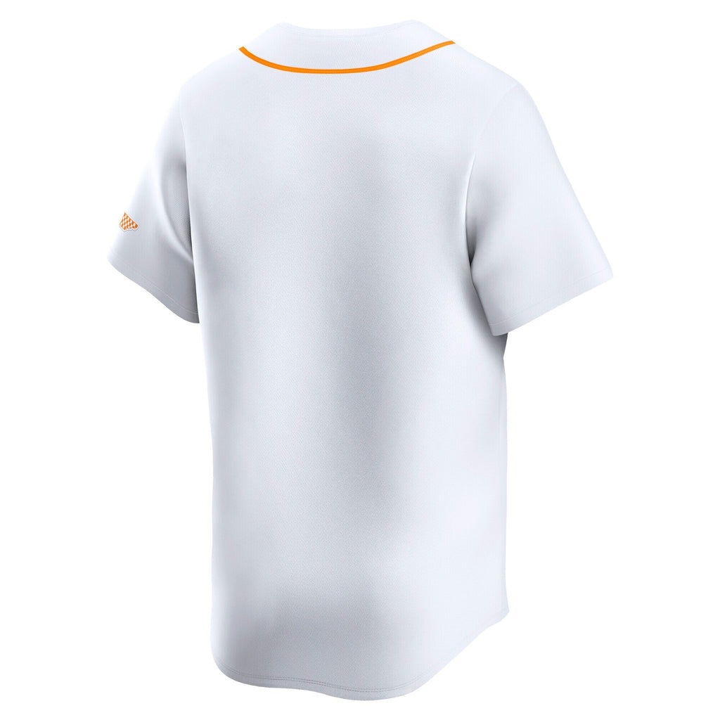 White Tennessee Volunteers Baseball Limited Jersey product image 4, provided for visual reference and product detail review