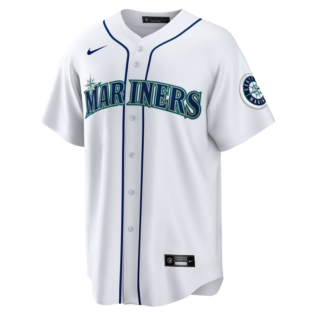 Seattle Mariners Julio Rodríguez White Home Replica Jersey product image 3, provided for visual reference and product detail