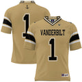 #1 Vanderbilt Commodores Football Jersey - Gold product image 1, provided for visual reference and product detail review