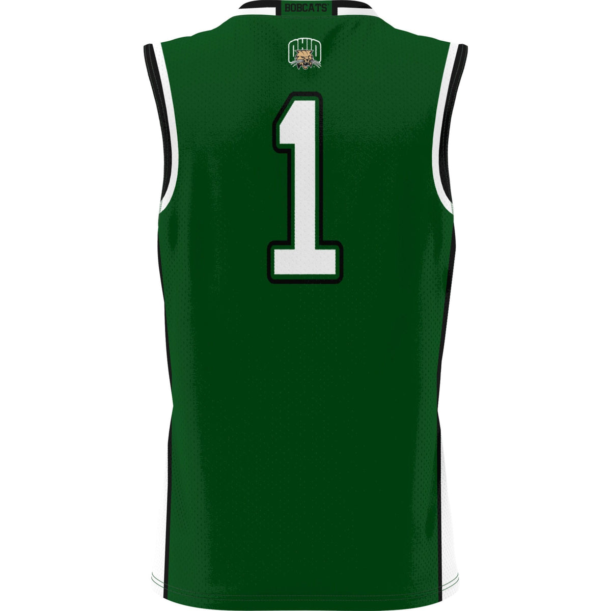 #1 Ohio Bobcats Lightweight Basketball Jersey - Green product image 4, provided for visual reference and product detail
