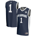 #1 New Hampshire Wildcats Lightweight Basketball Jersey - Blue product image 1, provided for visual reference and product