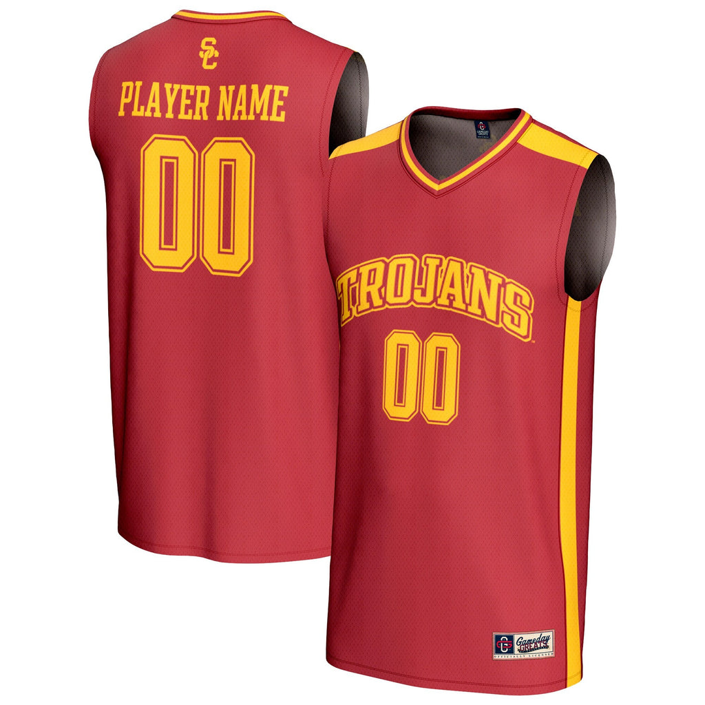 USC Trojans NIL Pick-A-Player Lightweight Basketball Fashion Jersey - Cardinal product image 1, provided for visual