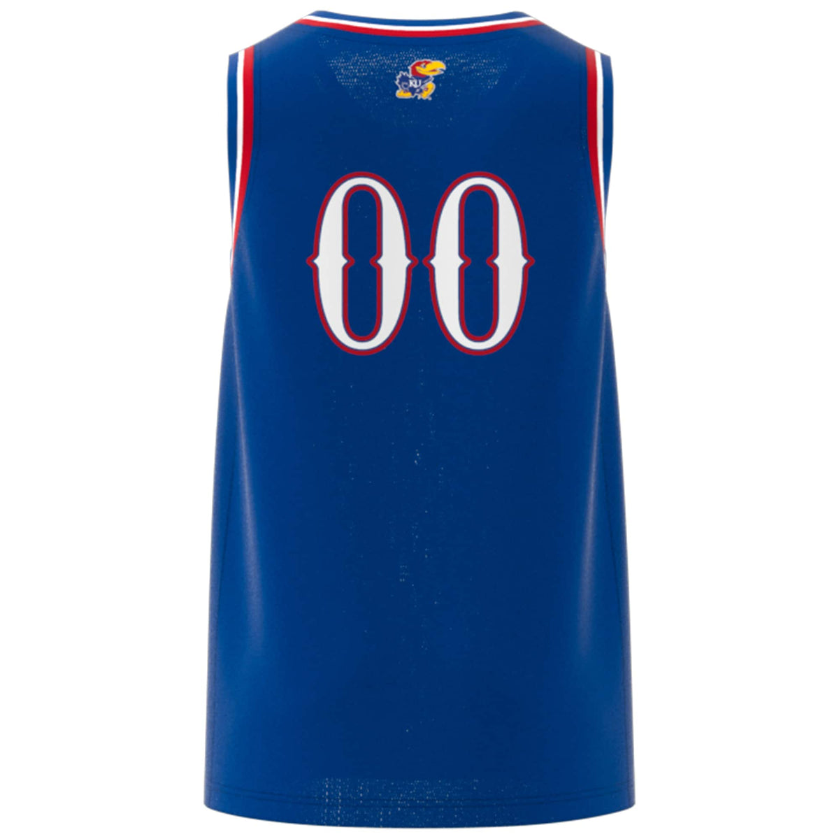 #00 Kansas Jayhawks Swingman Jersey - Royal product image 4, provided for visual reference and product detail review