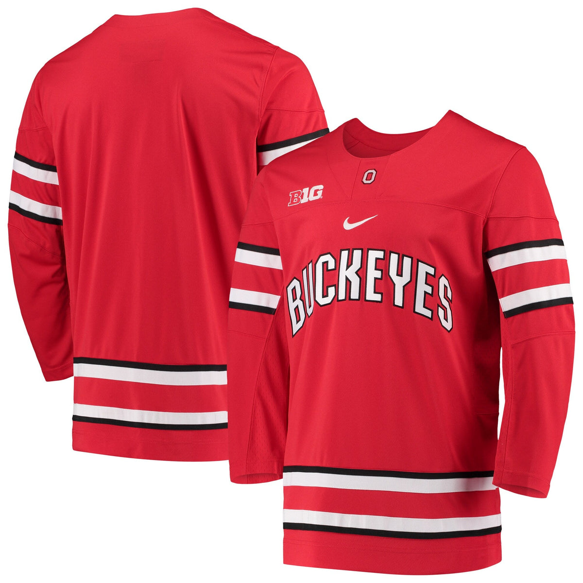 Ohio State Buckeyes Replica Team Hockey Jersey - Scarlet product image 1, provided for visual reference and product detail