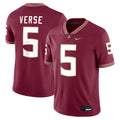 Jared Verse Florida State Seminoles Player Game Jersey - Garnet product image 1, provided for visual reference and product
