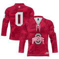 #0 Ohio State Buckeyes Ice Hockey Jersey - Scarlet product image 1, provided for visual reference and product detail review