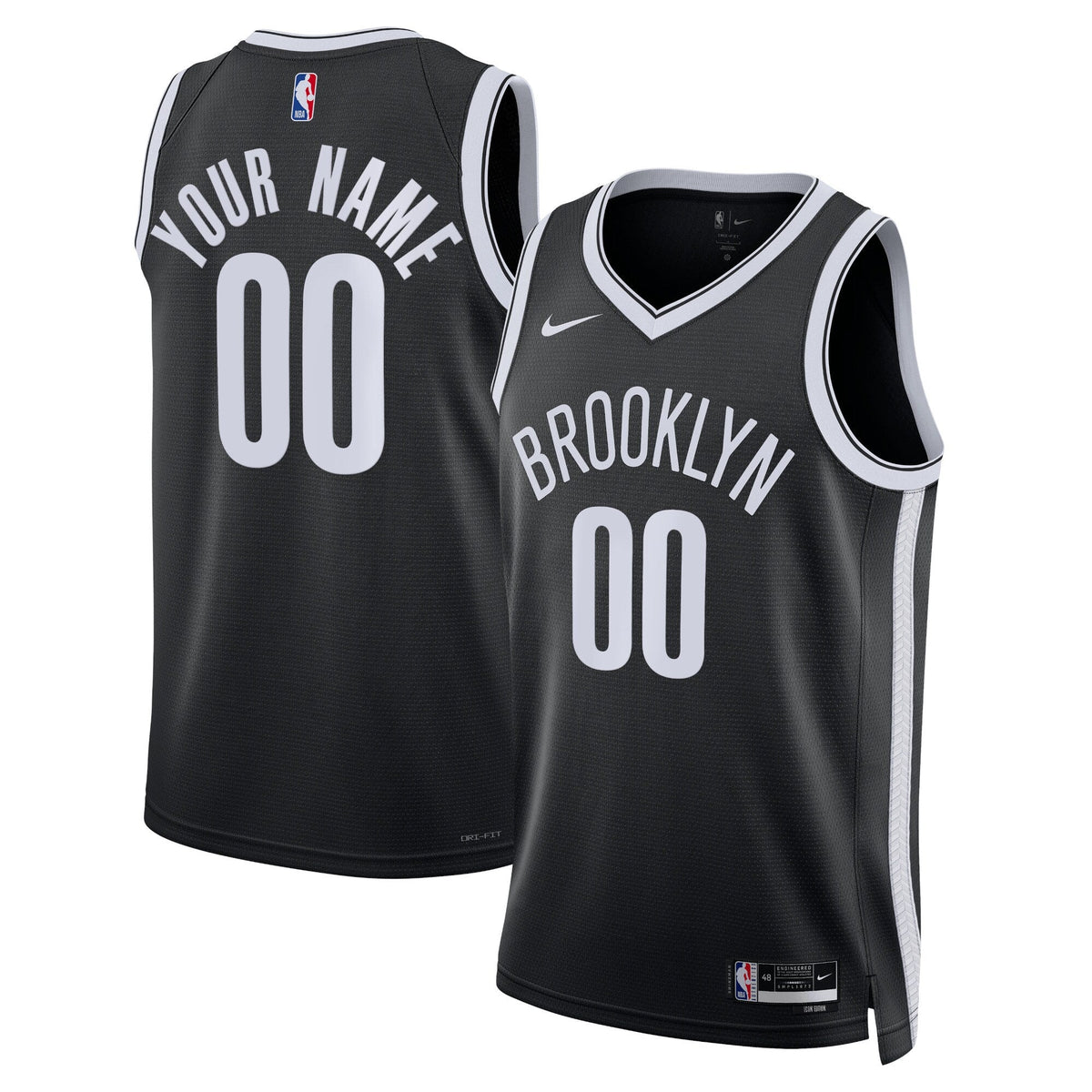 Brooklyn Nets Icon Swingman Jersey - Custom product image 1, provided for visual reference and product detail review