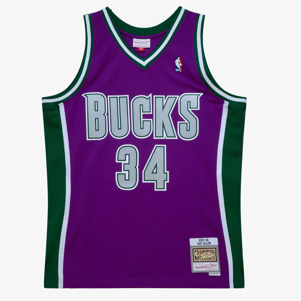 Milwaukee Bucks Swingman Jersey Ray Allen 2001-02 product image 2, provided for visual reference and product detail review