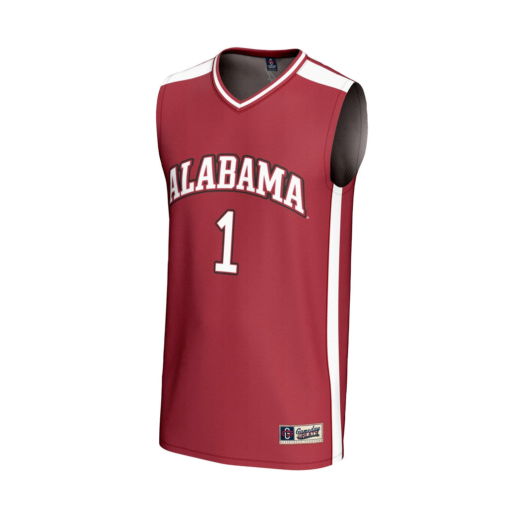 #1 Alabama Crimson Tide Lightweight Basketball Fashion Jersey - Crimson product image 3, provided for visual reference and