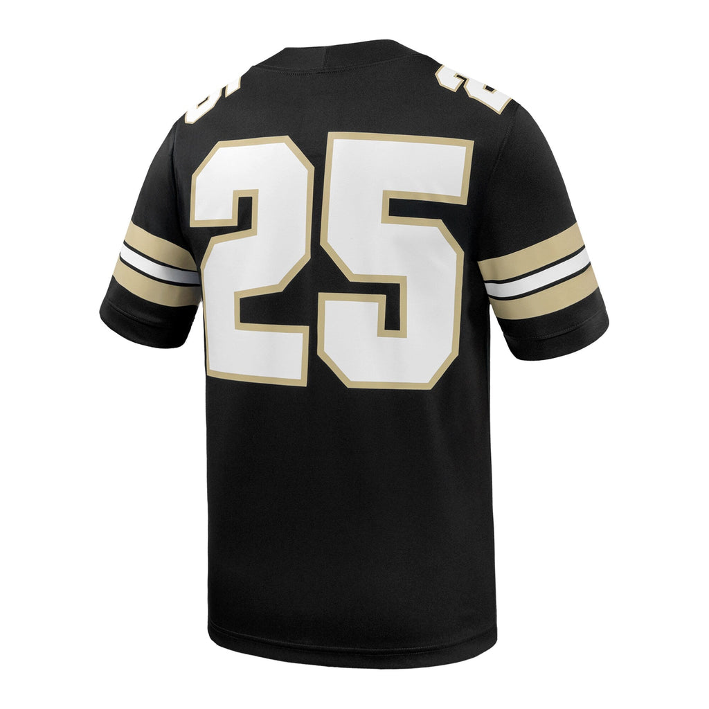 #25 Black Purdue Boilermakers Game Football Jersey product image 4, provided for visual reference and product detail review