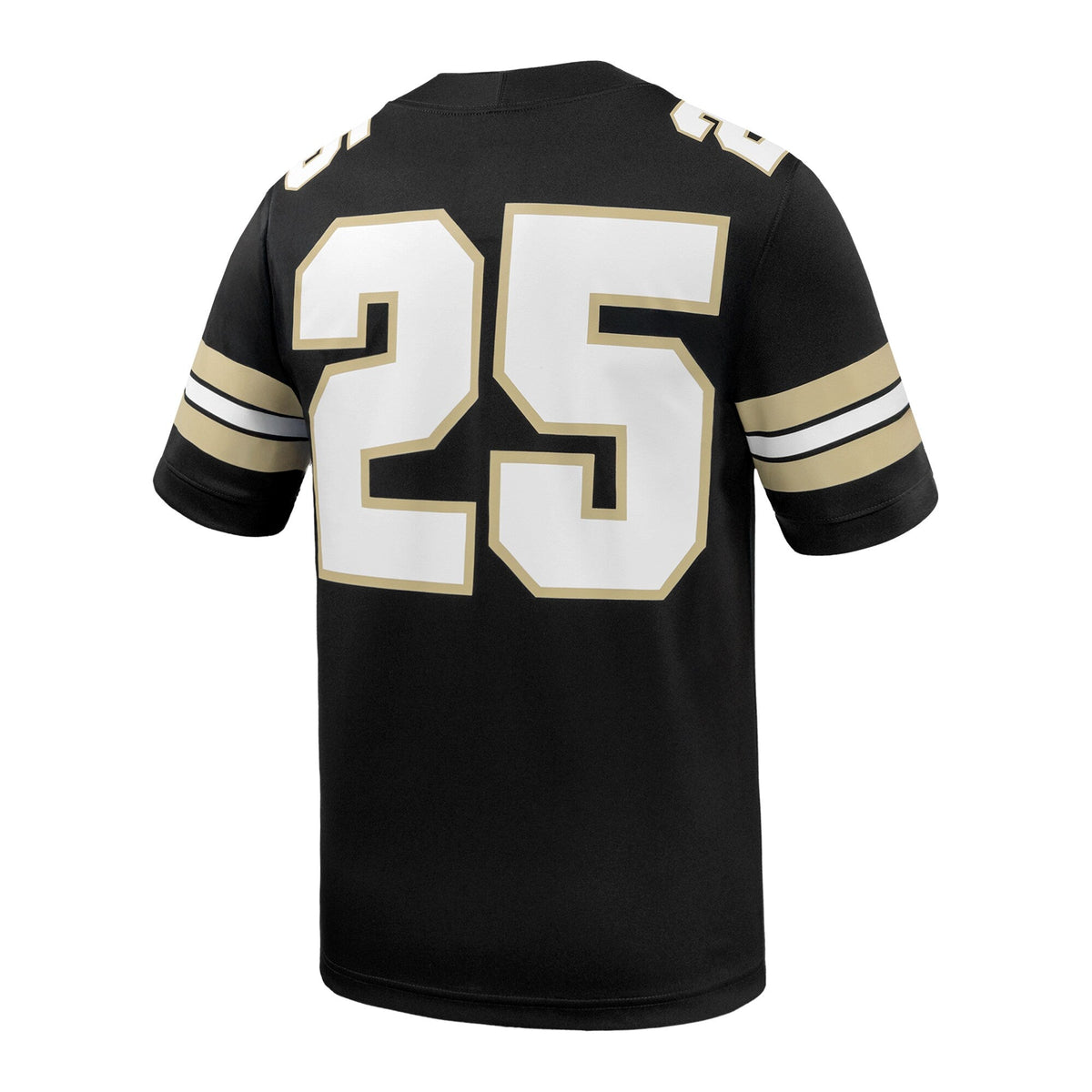 #25 Black Purdue Boilermakers Game Football Jersey product image 4, provided for visual reference and product detail review
