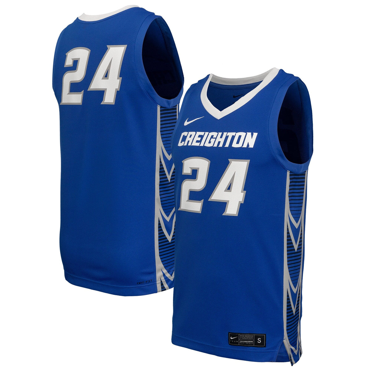 Creighton Bluejays Replica Basketball Jersey - Blue product image 1, provided for visual reference and product detail review