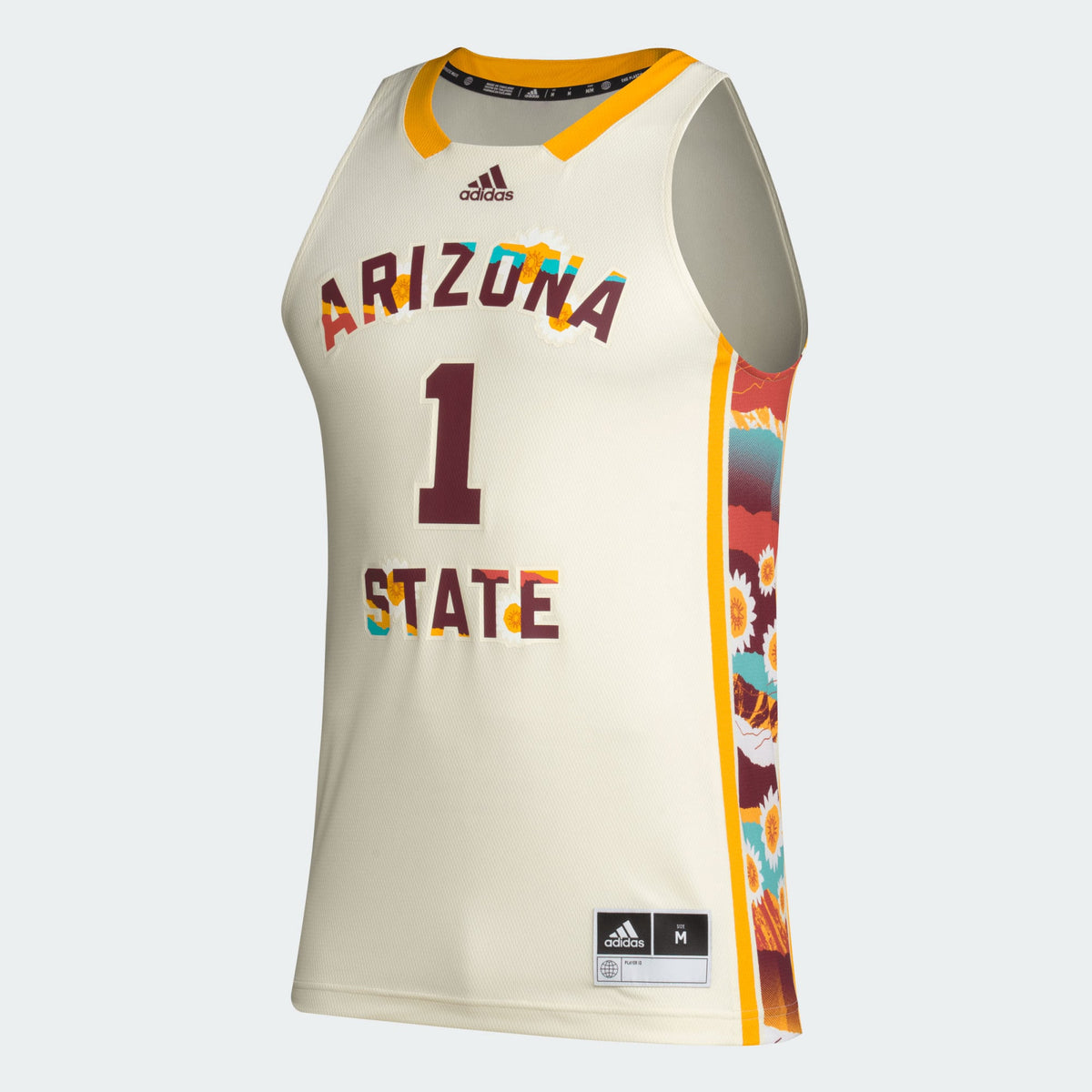 #1 Arizona State Sun Devils Honoring Black Excellence Basketball Jersey - Khaki product image 3, provided for visual