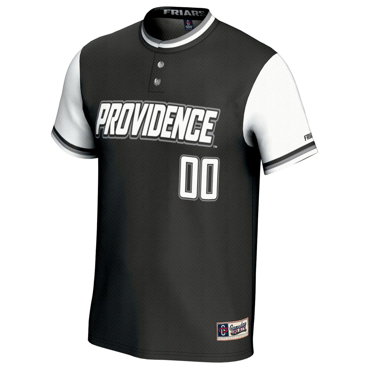 Providence Friars NIL Pick-A-Player Softball Lightweight Jersey - Black product image 3, provided for visual reference and