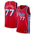 Philadelphia 76ers Statement Edition Swingman Jersey - Red - VJ Edgecombe product image 1, provided for visual reference and