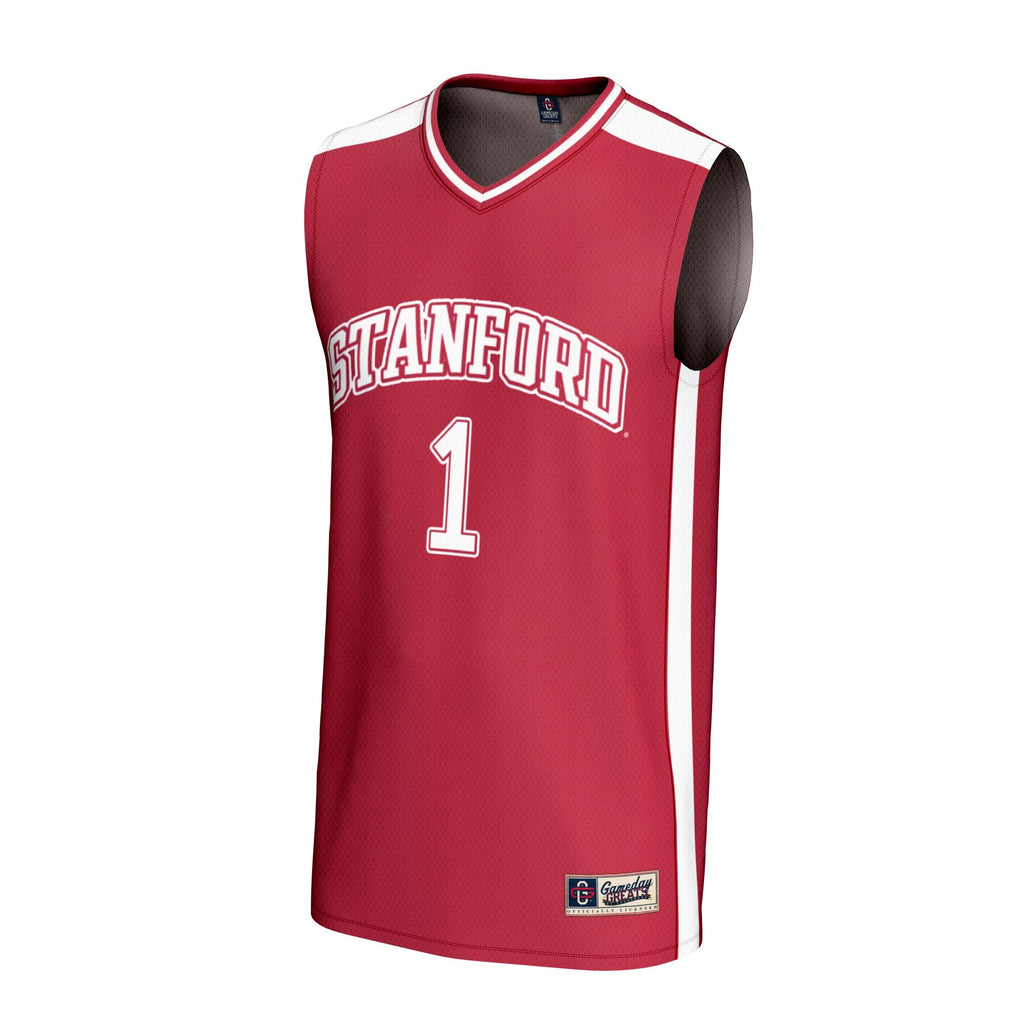 #1 Stanford Cardinal Lightweight Basketball Fashion Jersey - Cardinal product image 3, provided for visual reference and