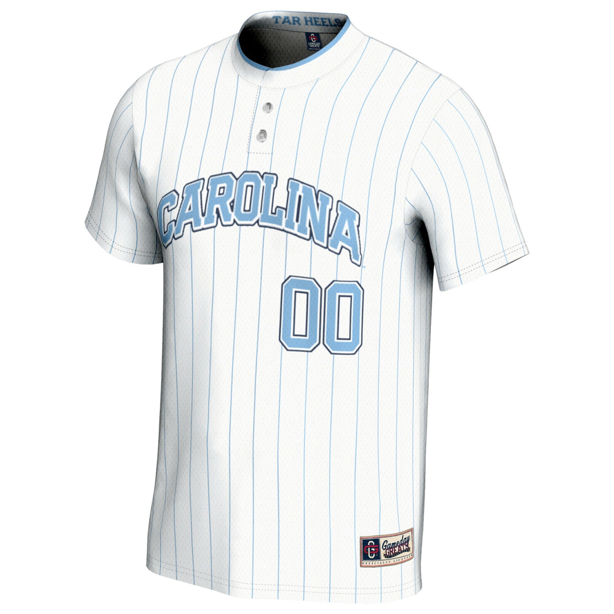 North Carolina Tar Heels NIL Pick-A-Player Softball Lightweight Jersey - White product image 3, provided for visual