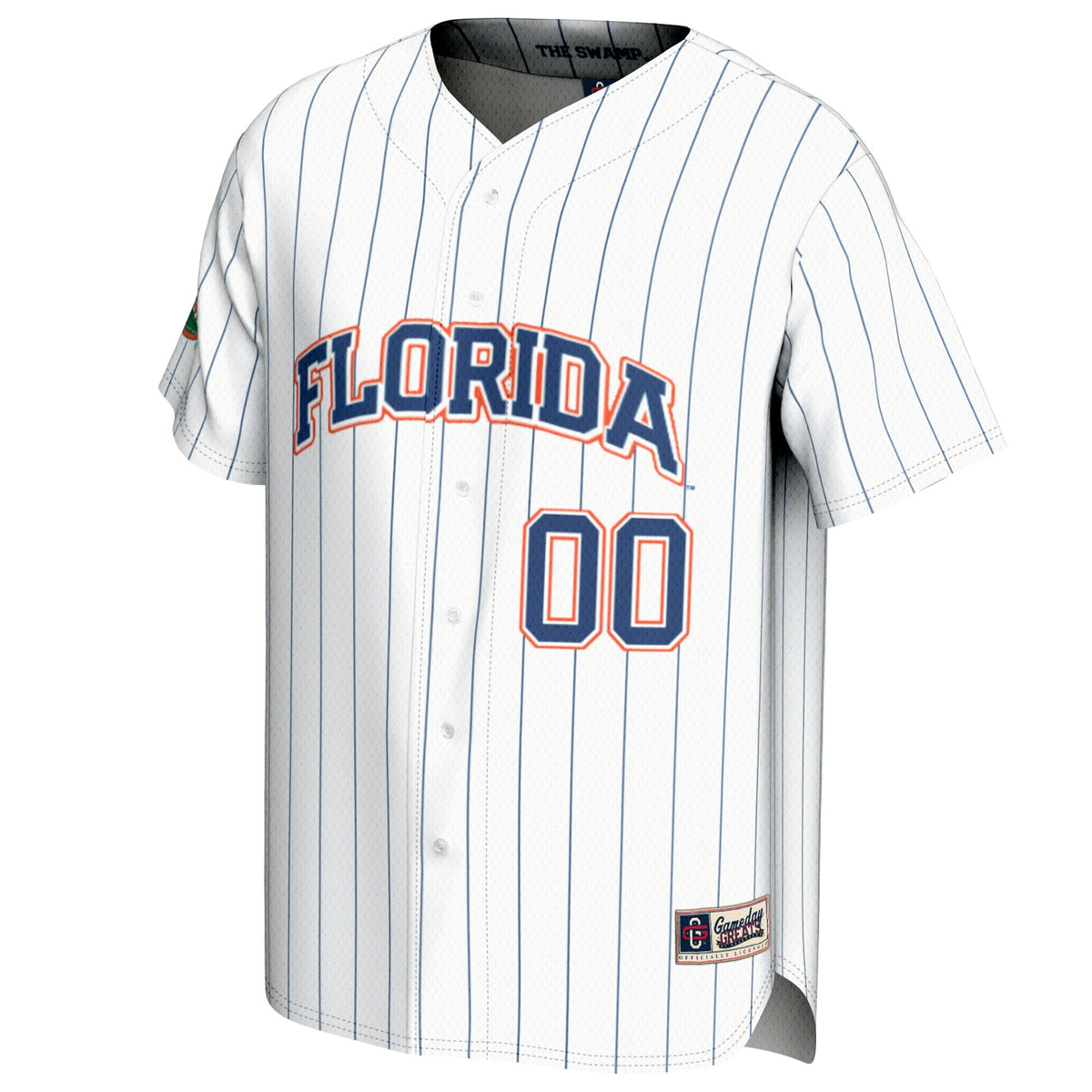 Florida Gators NIL Pick-A-Player Baseball Lightweight Jersey - White product image 3, provided for visual reference and