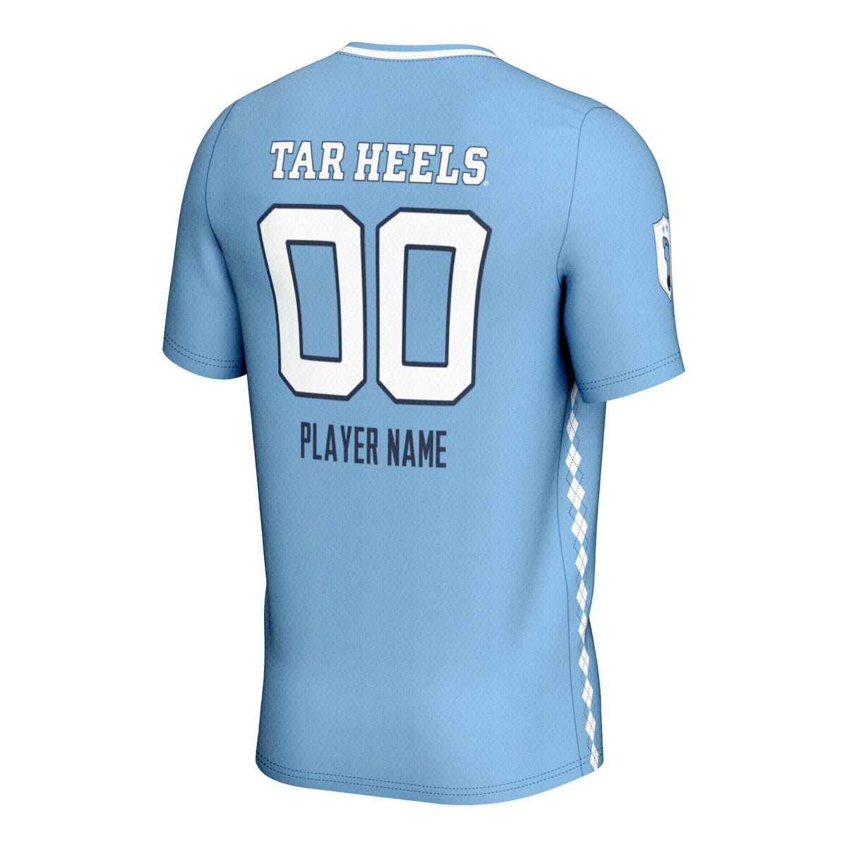 North Carolina Tar Heels NIL Pick-A-Player Lightweight Soccer Jersey - Carolina Blue product image 4, provided for visual