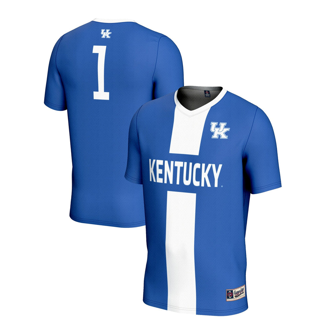 #1 Kentucky Wildcats Lightweight Soccer Fashion Jersey - Royal product image 1, provided for visual reference and product