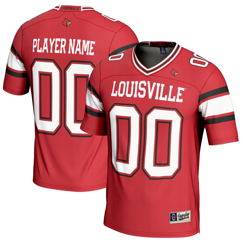 Louisville Cardinals NIL Pick-A-Player Football Jersey - Red product image 2, provided for visual reference and product