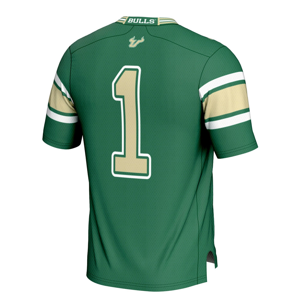 #1 South Florida Bulls Football Jersey - Green product image 4, provided for visual reference and product detail review