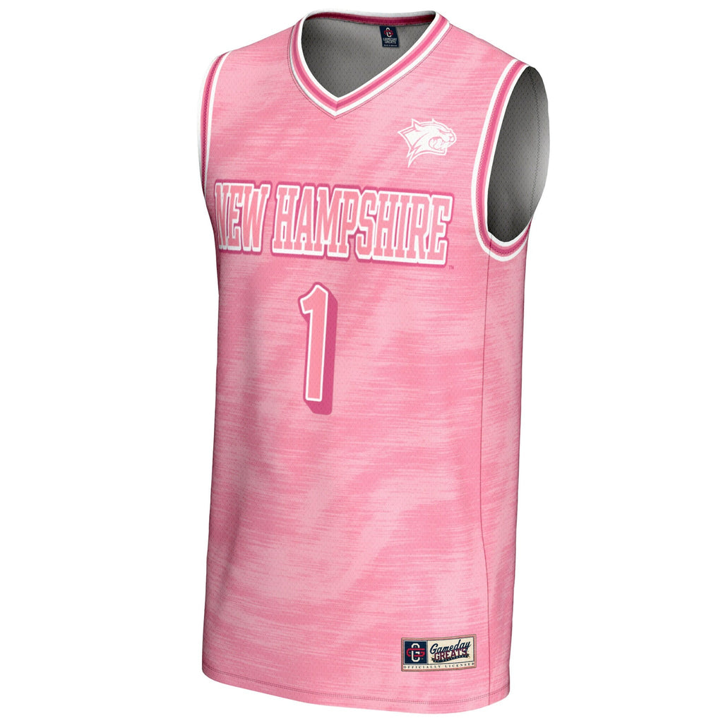 #1 New Hampshire Wildcats Lightweight Basketball Fashion Jersey - Pink product image 3, provided for visual reference and