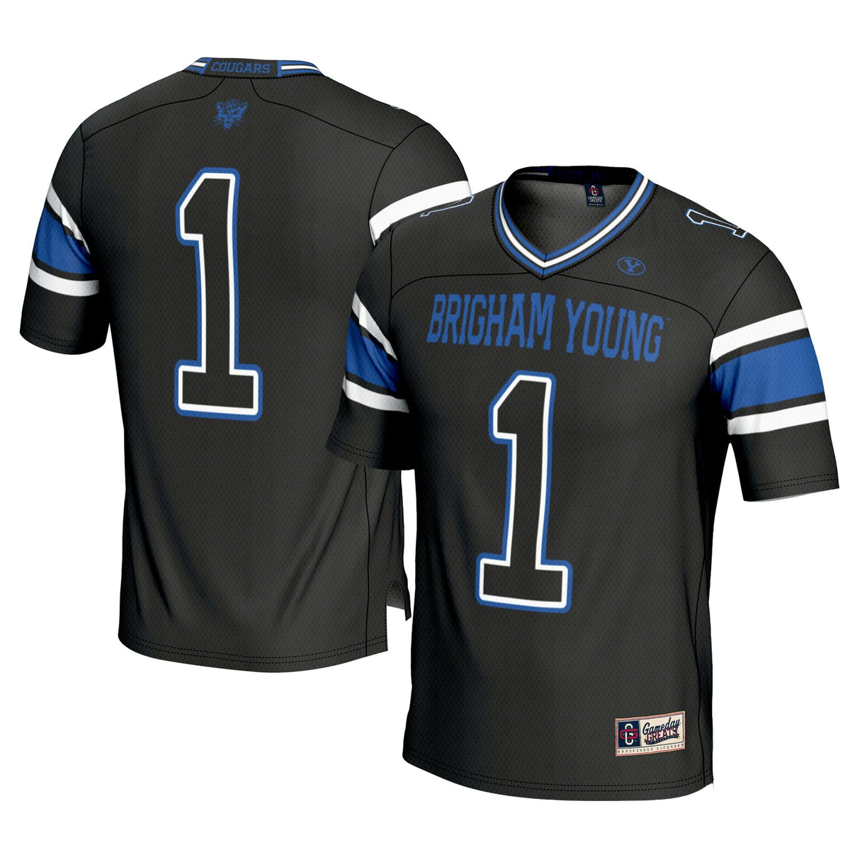 #1 BYU Cougars Football Jersey - Cardinal product image 1, provided for visual reference and product detail review