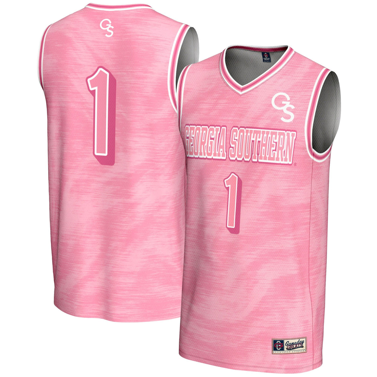 #1 Georgia Southern Eagles Lightweight Basketball Fashion Jersey - Pink product image 2, provided for visual reference and