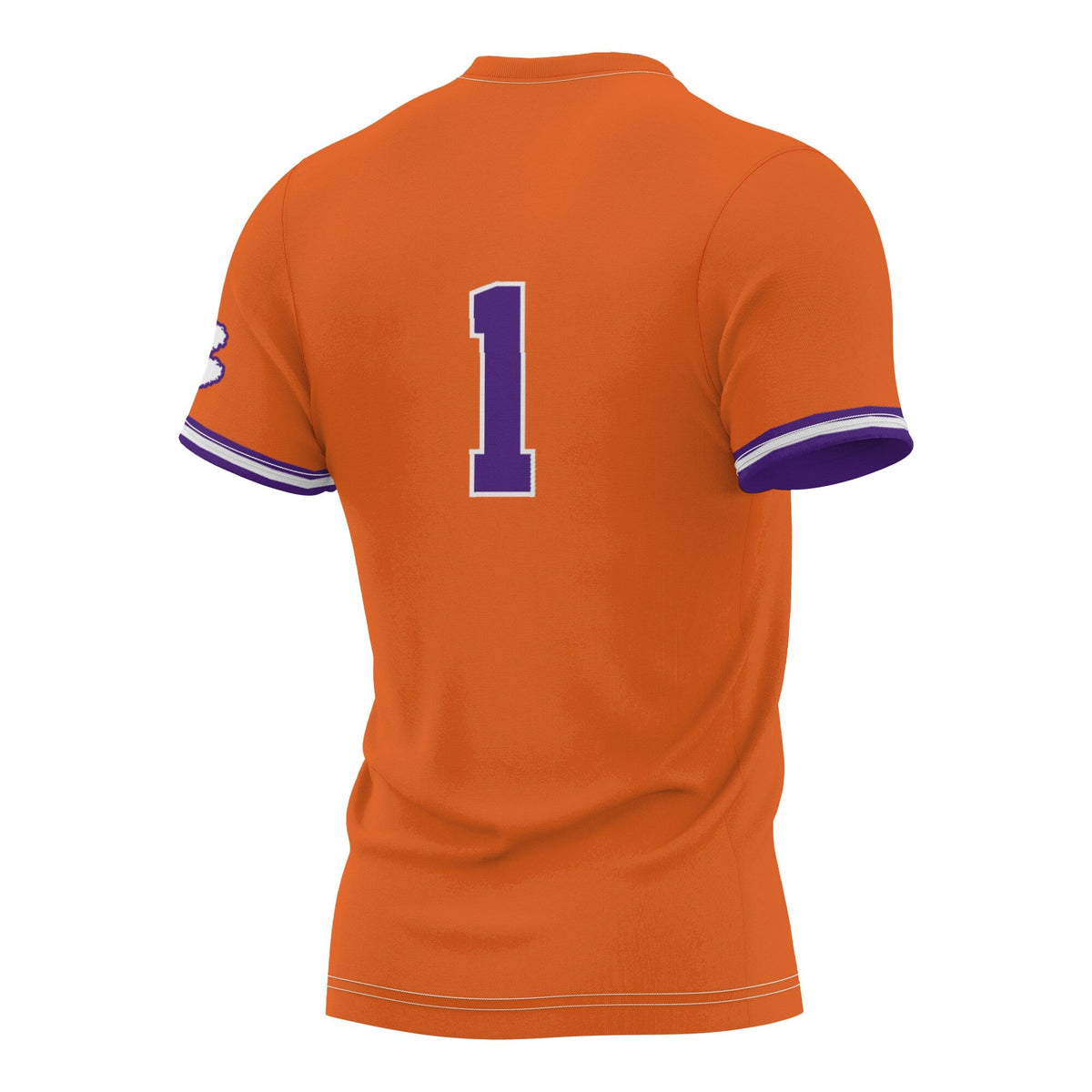 #1 Clemson Tigers Lightweight Softball Jersey - Orange product image 4, provided for visual reference and product detail