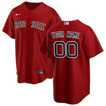 Any Name & Number Customized Boston Red Sox Official MLB product image 1