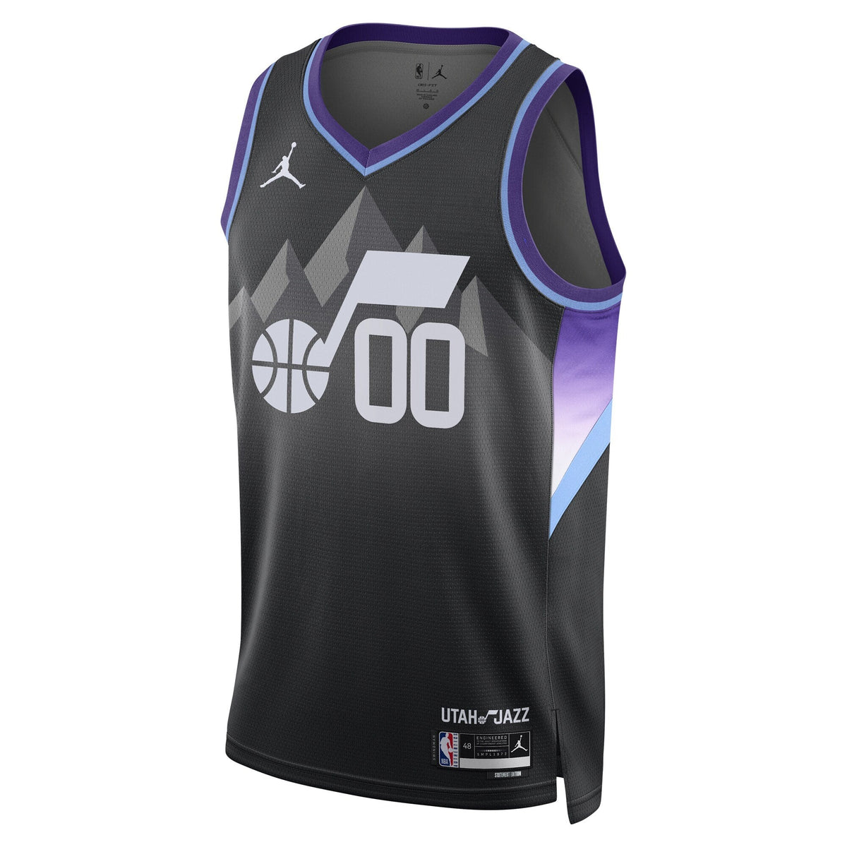 Utah Jazz NBA Statement Edition Swingman Jersey - Custom product image 3, provided for visual reference and product detail