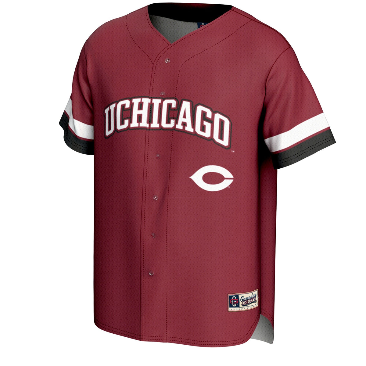 UChicago Maroons Spirit Baseball Jersey - Maroon product image 3, provided for visual reference and product detail review