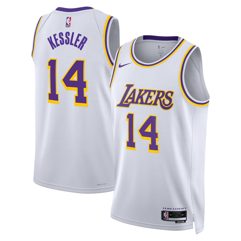 Los Angeles Lakers Association Edition Edition Swingman Jersey - White - Walker Kessler product image 1, provided for visual