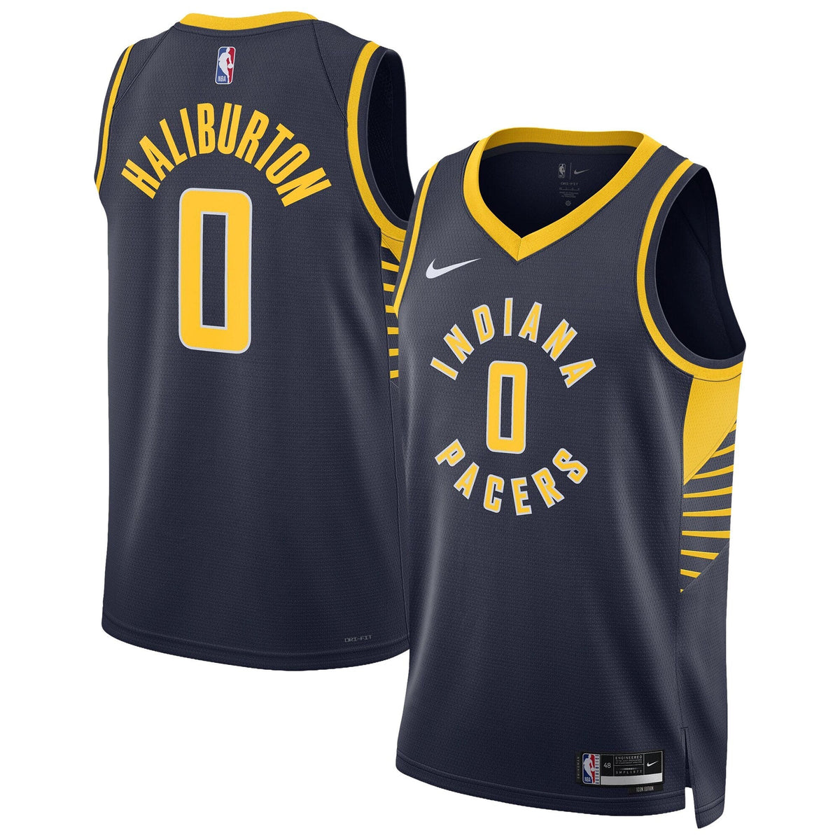 Indiana Pacers NBA Icon Swingman Jersey- Tyrese Haliburton product image 2, provided for visual reference and product detail