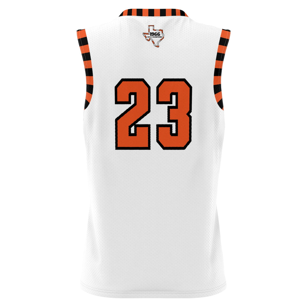 UTEP Miners Throwback Basketball Jersey - White product image 4, provided for visual reference and product detail review