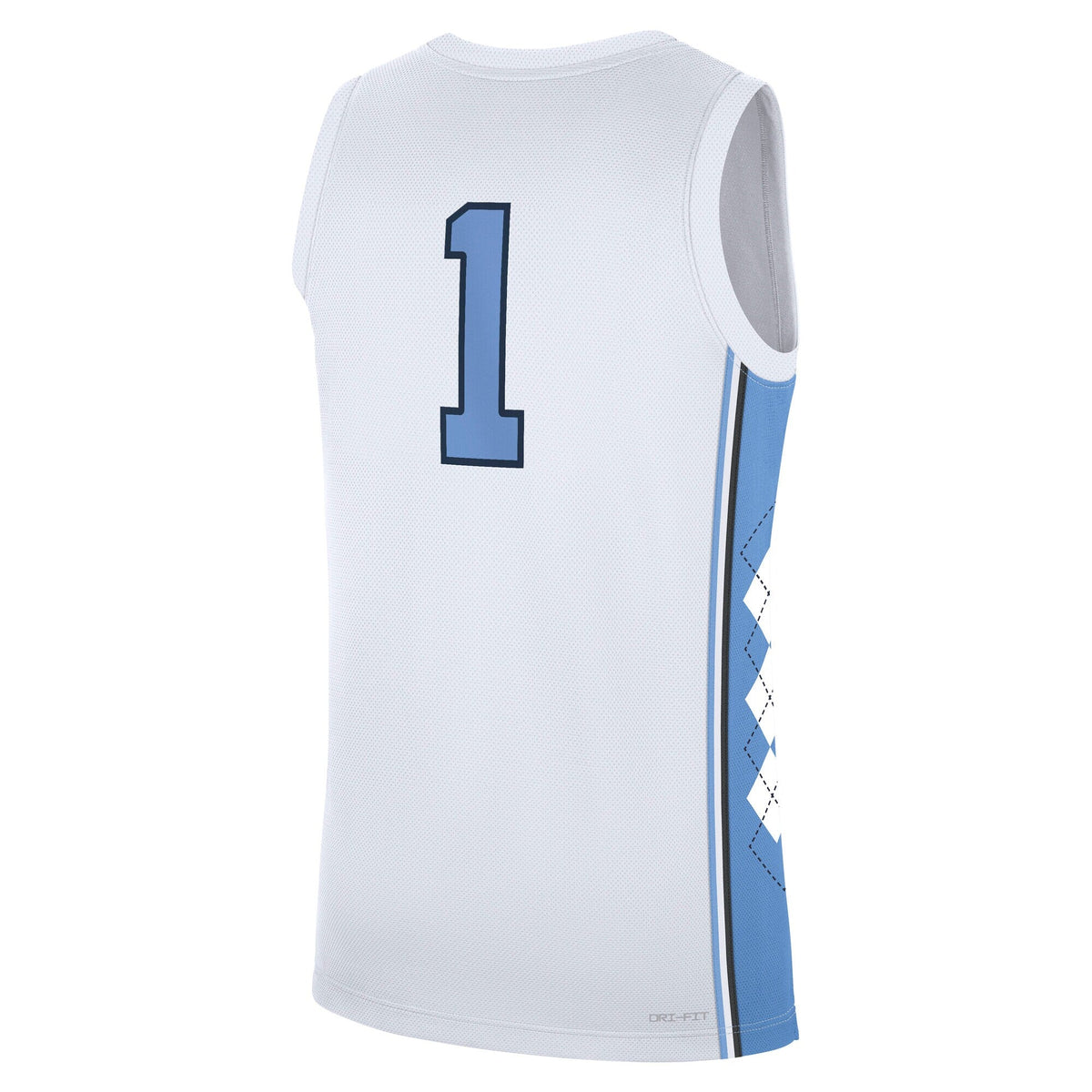 North Carolina Tar Heels Home Replica Basketball Jersey - White product image 4, provided for visual reference and product