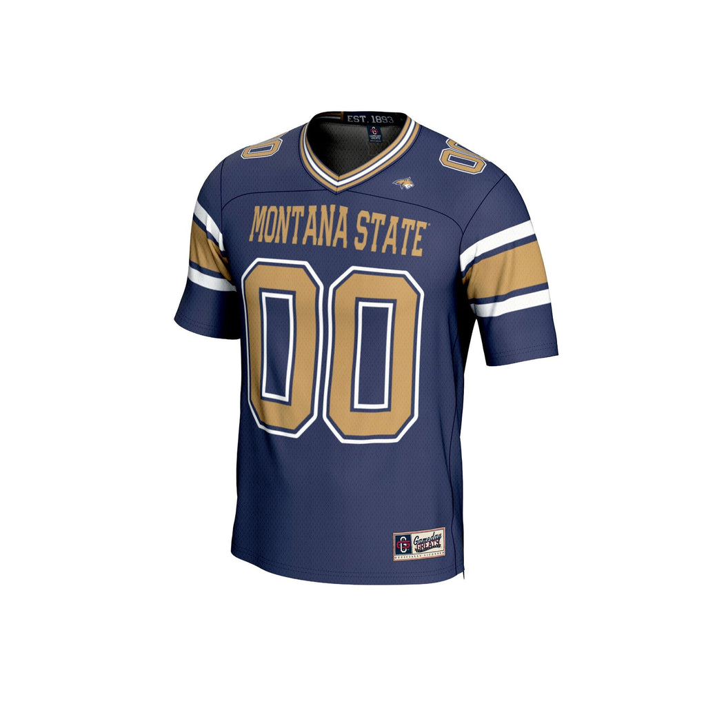 Montana State Bobcats Lightweight Football Fashion Jersey - Navy product image 3, provided for visual reference and product