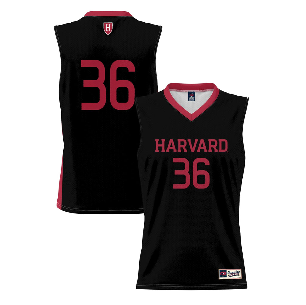 #36 Harvard Crimson Lightweight Basketball Jersey - Black product image 1, provided for visual reference and product detail