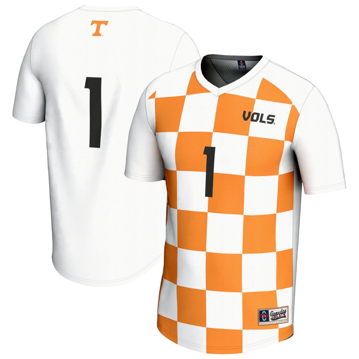 Tennessee Volunteers Soccer Fashion Jersey - White product image 1, provided for visual reference and product detail review