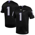 #1 TCU Horned Frogs Untouchable Football Jersey – Black product image 1, provided for visual reference and product detail
