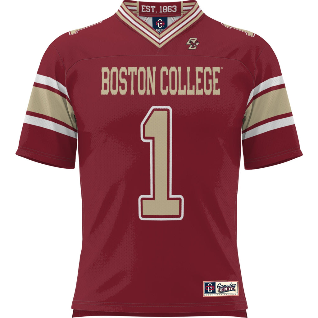 #1 Boston College Eagles Football Jersey - Maroon product image 3, provided for visual reference and product detail review